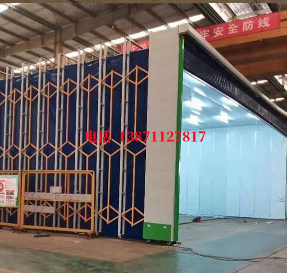 佛山PVC地磁式钢结构厂移动伸缩房