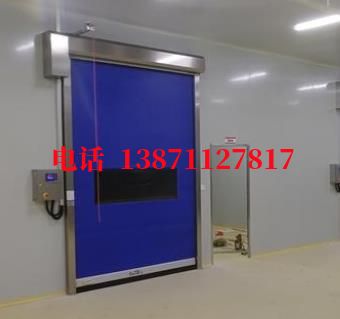 佛山PVC地磁式拉链密封快速卷帘门
